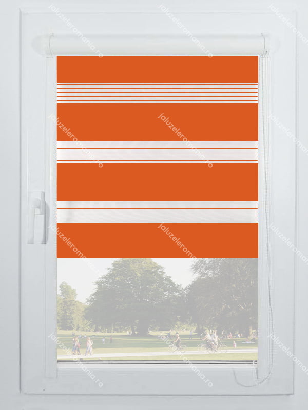 Rolete Textile Noapte-Zi Uni Casetate A97 (Orange)